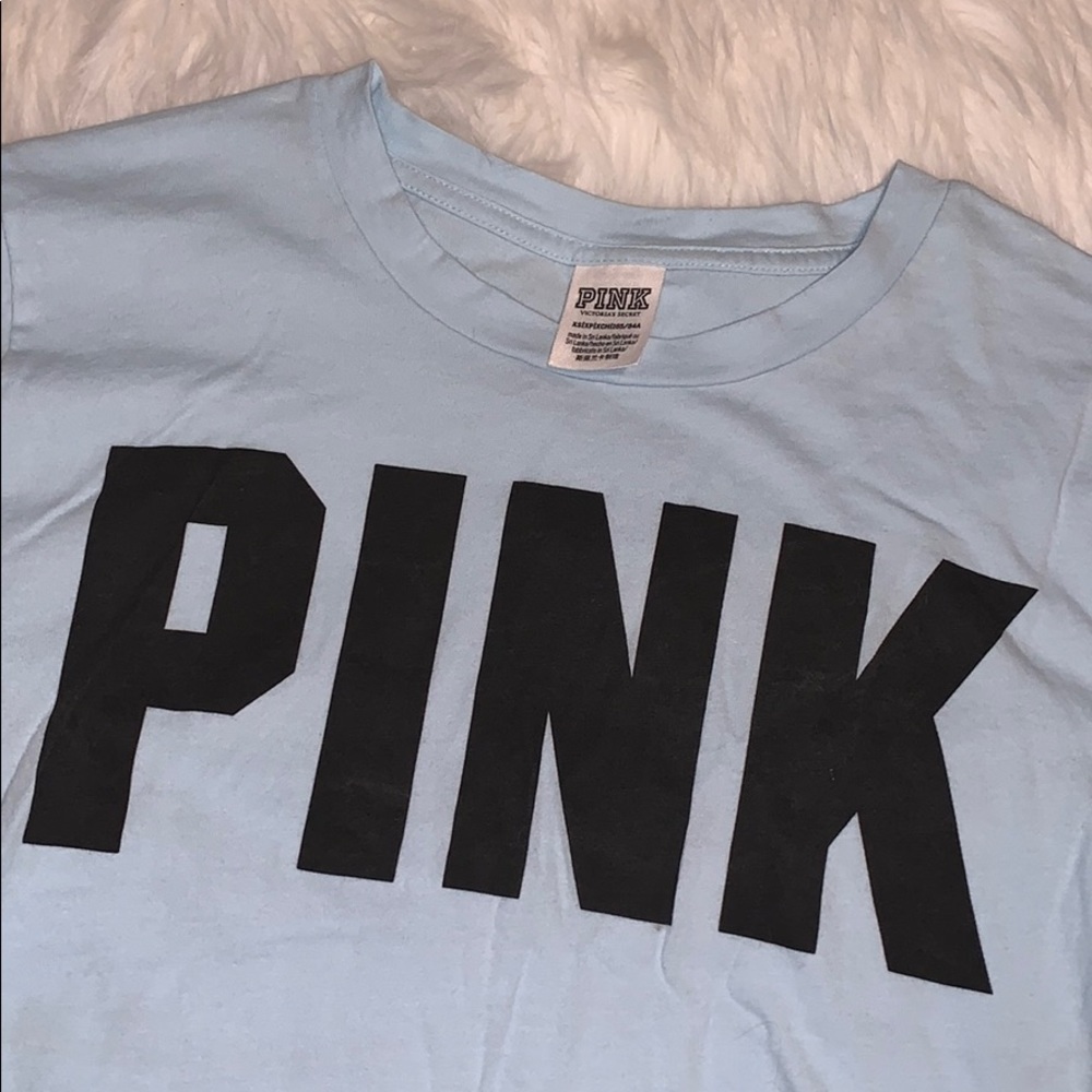 Pink crop top short sleeve